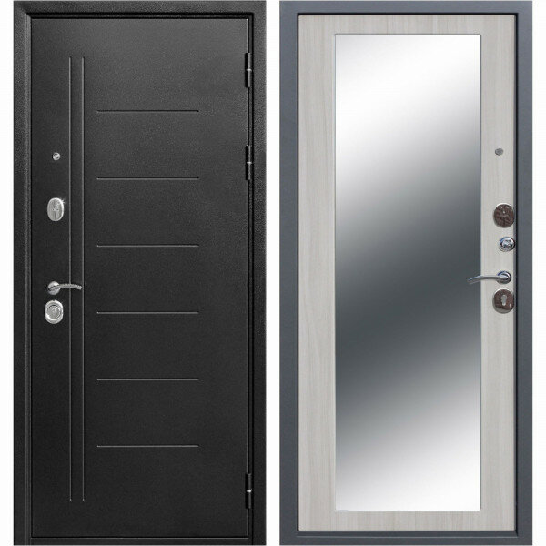 дверь входная металлическая троя maxi зеркало 2050х860 правая,дуб сонома