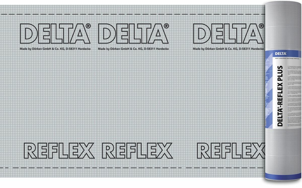 Плёнка с алюминиевым рефлексным слоем Delta Reflex, 1.5х50 м