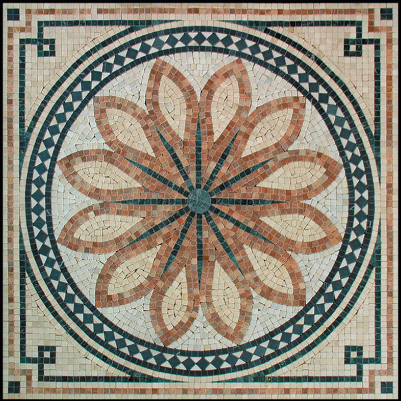 Декор напольный Natural Mosaic Мозаичные ковры PH-07 1000x1000 мм (Мозаика)