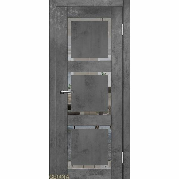 Межкомнатная дверь RA 1, бетон крем/ бетон темный