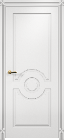 Дверь Оникс Рада фрезерованное Цвет:эмаль белая мдф Остекление:Без стекла