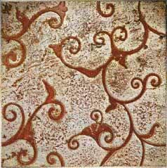 Плитка из натурального камня Petra Antiqua Emotions Damasco1_FondoArgento-DecoroTravChiaro ( шт)
