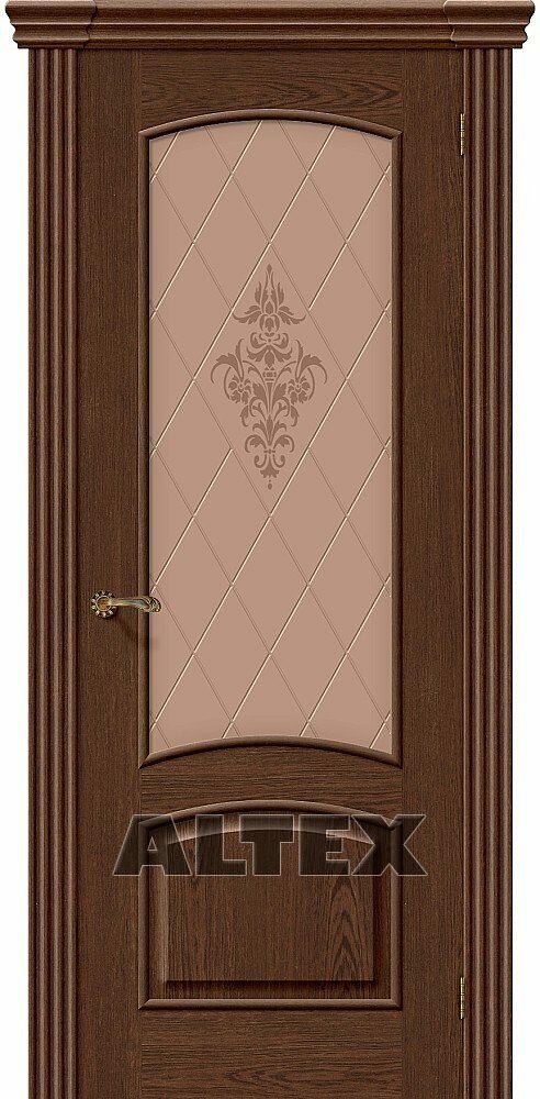 Межкомнатная дверь Амальфи Т-32 (Виски) (Дверь Шпон натуральный)