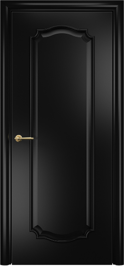 Дверь Оникс модель Венеция 2 Цвет:эмаль черная патина золото Остекление:Без стекла