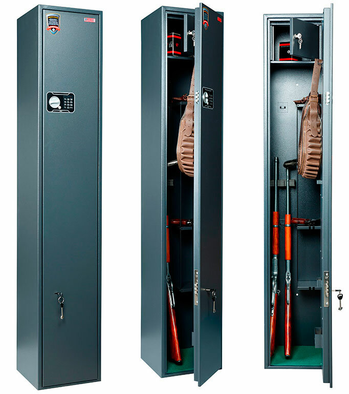Металлический шкаф для хранения оружия AIKO БЕРКУТ-165 EL