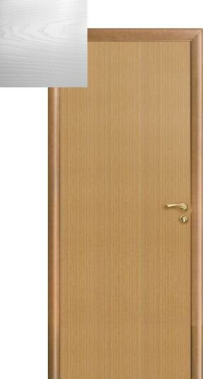 Дверь межкомнатная Оникс Полотно вертикальный шпон глухая Цвет quot;Эмаль белая с текстуройquot;