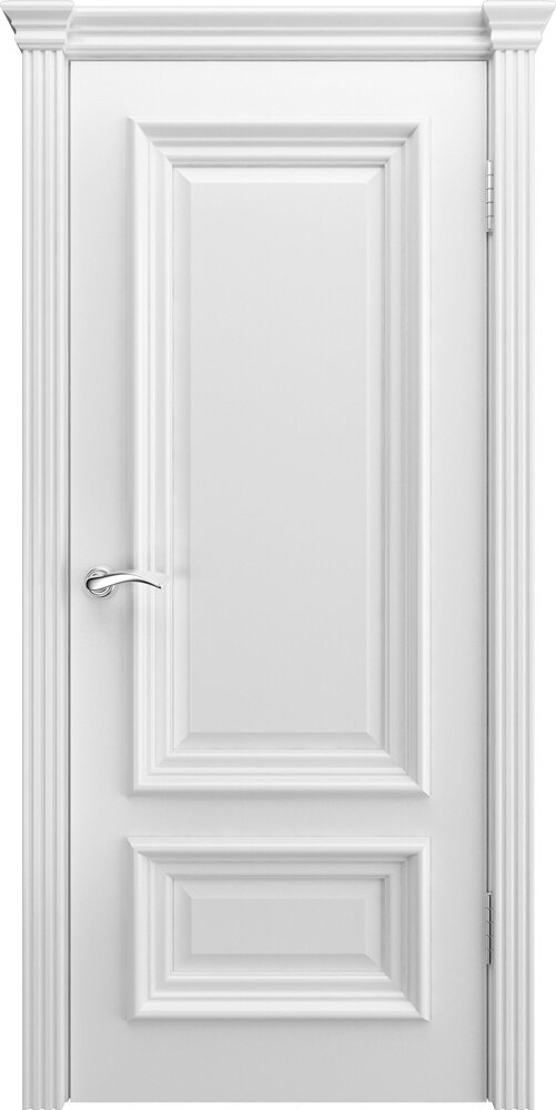 Межкомнатная дверь Люксор B-1 ДГ (Белая эмаль)