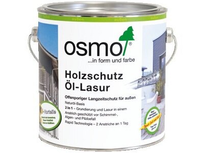 OSMO Масло-лазурь Осмо защитное для фасада Osmo Holzschutz-ol-lasur (Цвет-905 Патина Объём-2,5 л.)