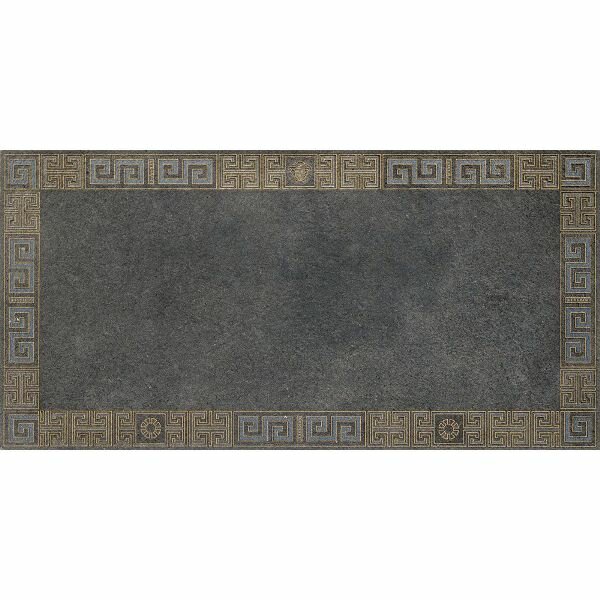 Плитка Versace Greek керамический 261343 CASSETTONE Antracite/Oro 40x80 см