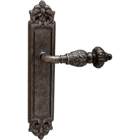 Дверная ручка на планке GEMINI 230/PASS, Античное серебро, Melodia
