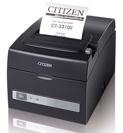 Чековый принтер Citizen CT-S310II, USB, Ethernet, черный (CTS310IIXEEBX)