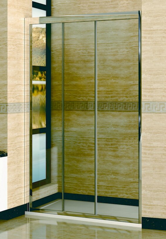 Душевая дверь в нишу RGW Classic CL-11 (1310-1360)х1850, профиль хром, стекло прозрачное 04091130-11