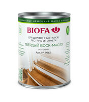 Твердый воск-масло для дерева, профессиональный матовый Biofa 9062 (Биофа 9062) 10 л.