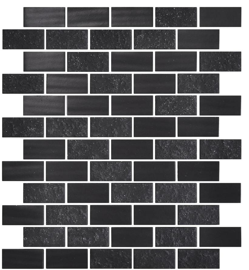 Мозаика Onix Mosaico Marbelous Brick Black 26.2x31.8