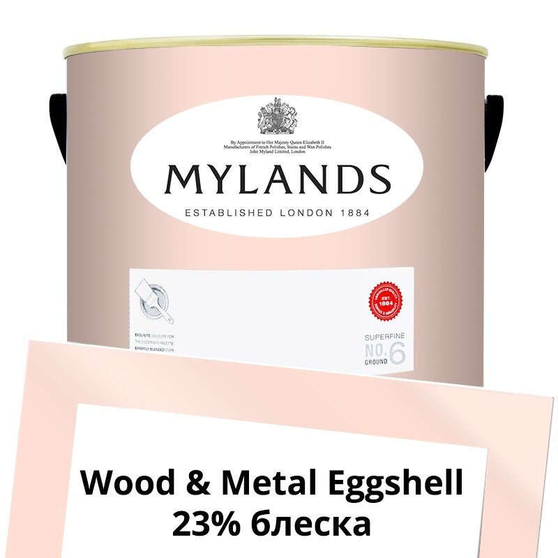 Английские Краски Mylands артикул WoodMetal Paint Eggshell 5 л. №243 Palmerston Pink