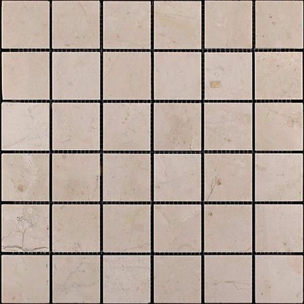 NATURAL Мозаика из мрамора M030-48P (Crema Marfil Extra) 30.5x30x5