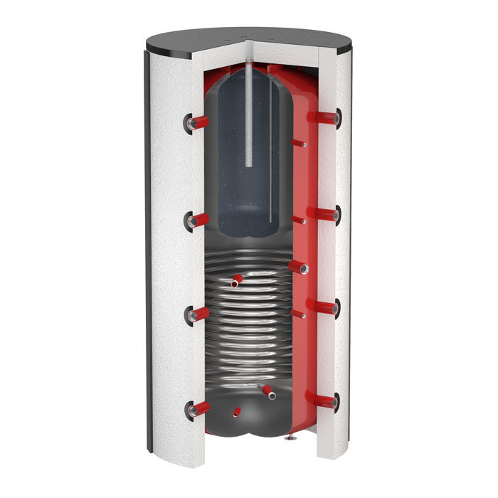 Бак-накопитель FLAMCO PS-R 1500 с теплообменником (без теплоизоляции) 19123