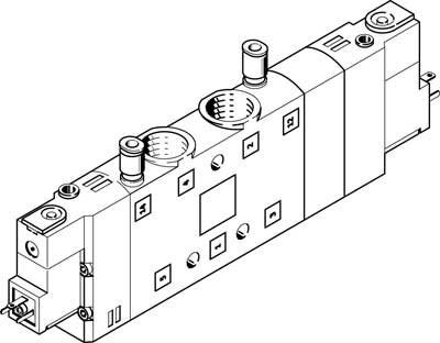 Распределитель с электроуправлением Festo CPE24-M1H-5/3BS-3/8