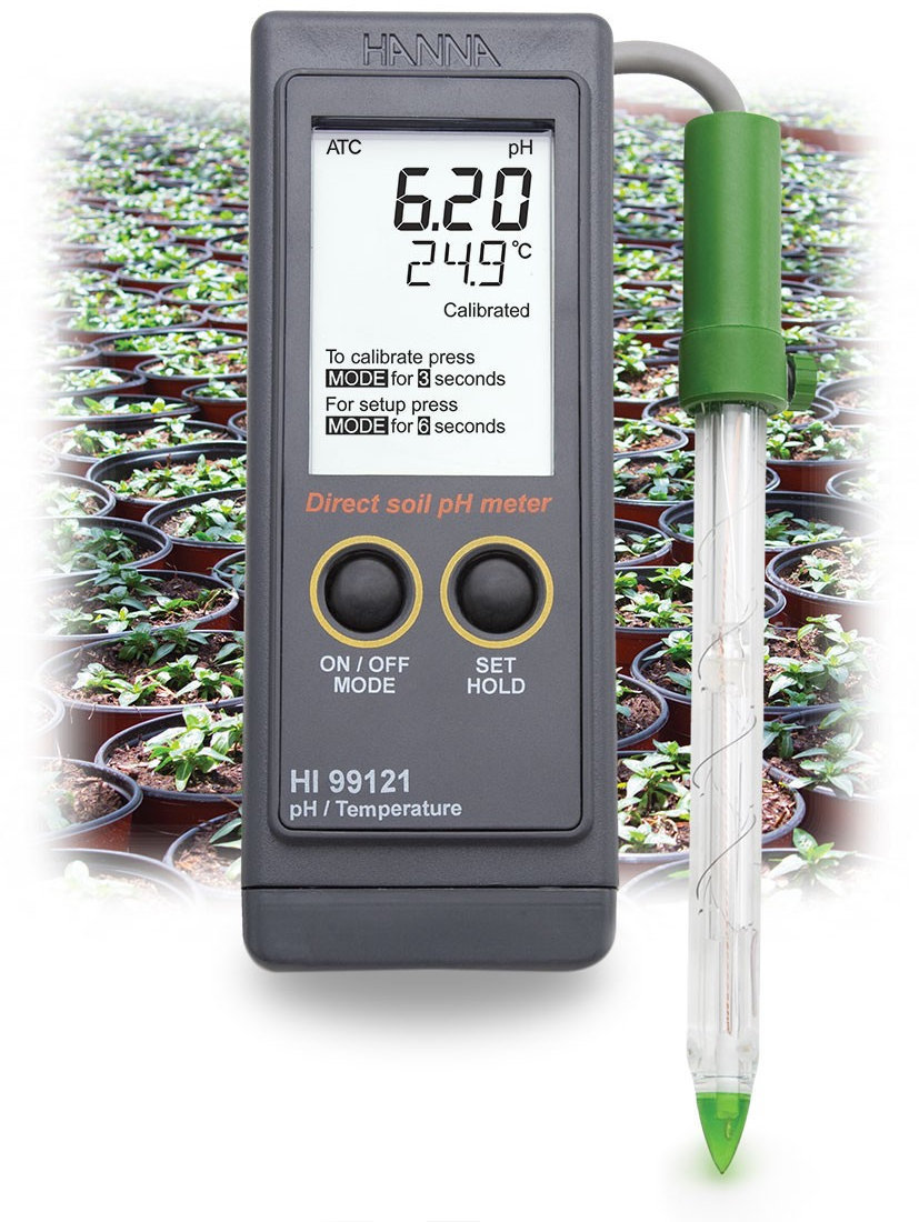 Hanna Instruments HI 99121 pH-метр/термометр для почв и торфа (pH/T)