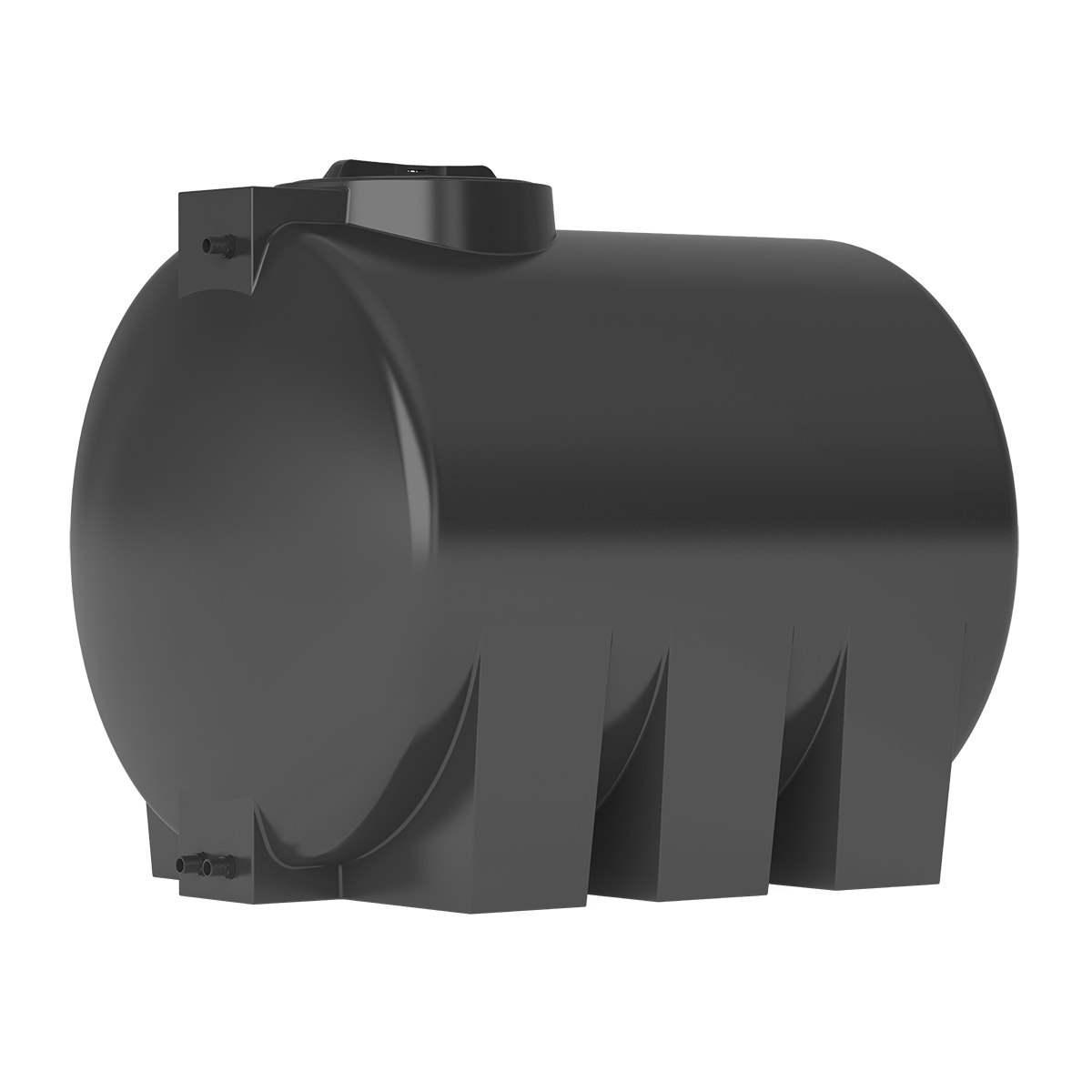 Бак для воды ATH 1500 чёрный горизонтальный Aquatech