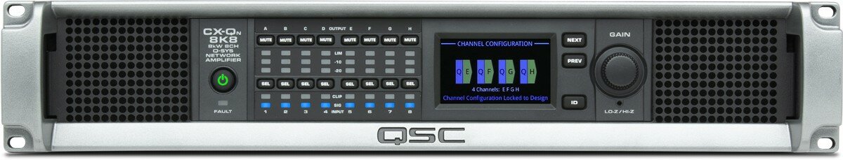 QSC CX-Qn 8K8 усилитель 8 х 1000Вт Q-SYS