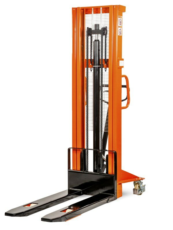 Штабелер ручной гидравлический SDJ 1030 (1000 кг / 3000 мм), погрузчик с вилами для склада (складской), ричтрак, для поддонов (паллет)