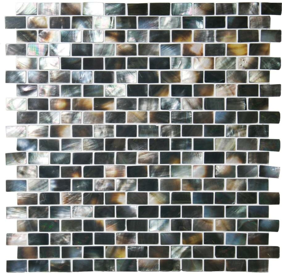 Мозаика Original Style Mosaics Mother Of Pearl Dark Brickbond 31x31.8