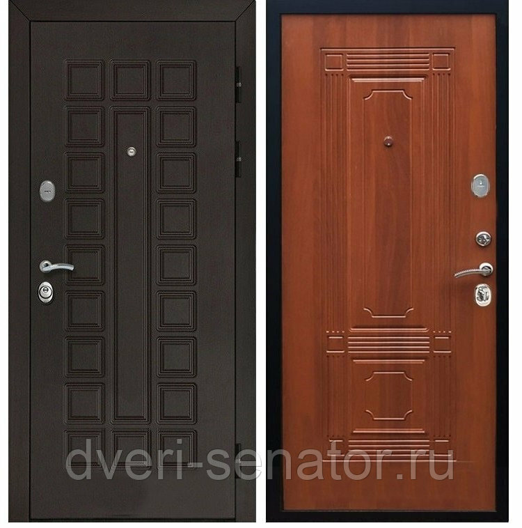 Senator ФЛ-2 цвет Итальянский Орех входные стальные двери в квартиру