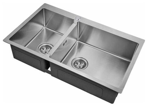 Врезная кухонная мойка ZorG INOX R 78-2-51-R 78х51см нержавеющая сталь