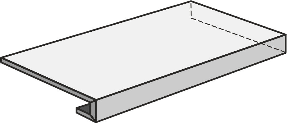 Ступень угловая из керамогранита Santprime;Agostino S.Wood Csagadwb33_Grad.Ang.120/DxW.Bl ( шт)