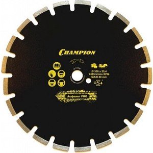 Алмазный диск Champion асфальт PRO 600/25,4/10/4,7 Asphafight (C1626)