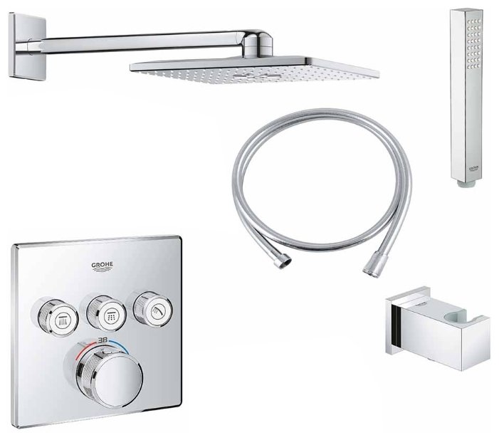 Верхний душ встраиваемый Grohe Grohtherm SmartControl NSB0134 хром