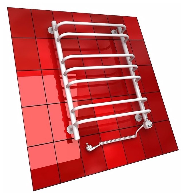 Электрический полотенцесушитель Двин Q 100x50 ТЭН справа