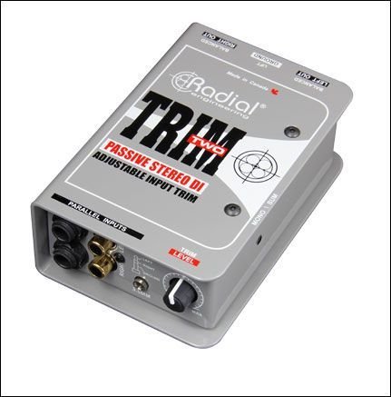 Radial Trim-Two пассивный директ-бокс с регулировкой уровня, для ноутбука, планшета