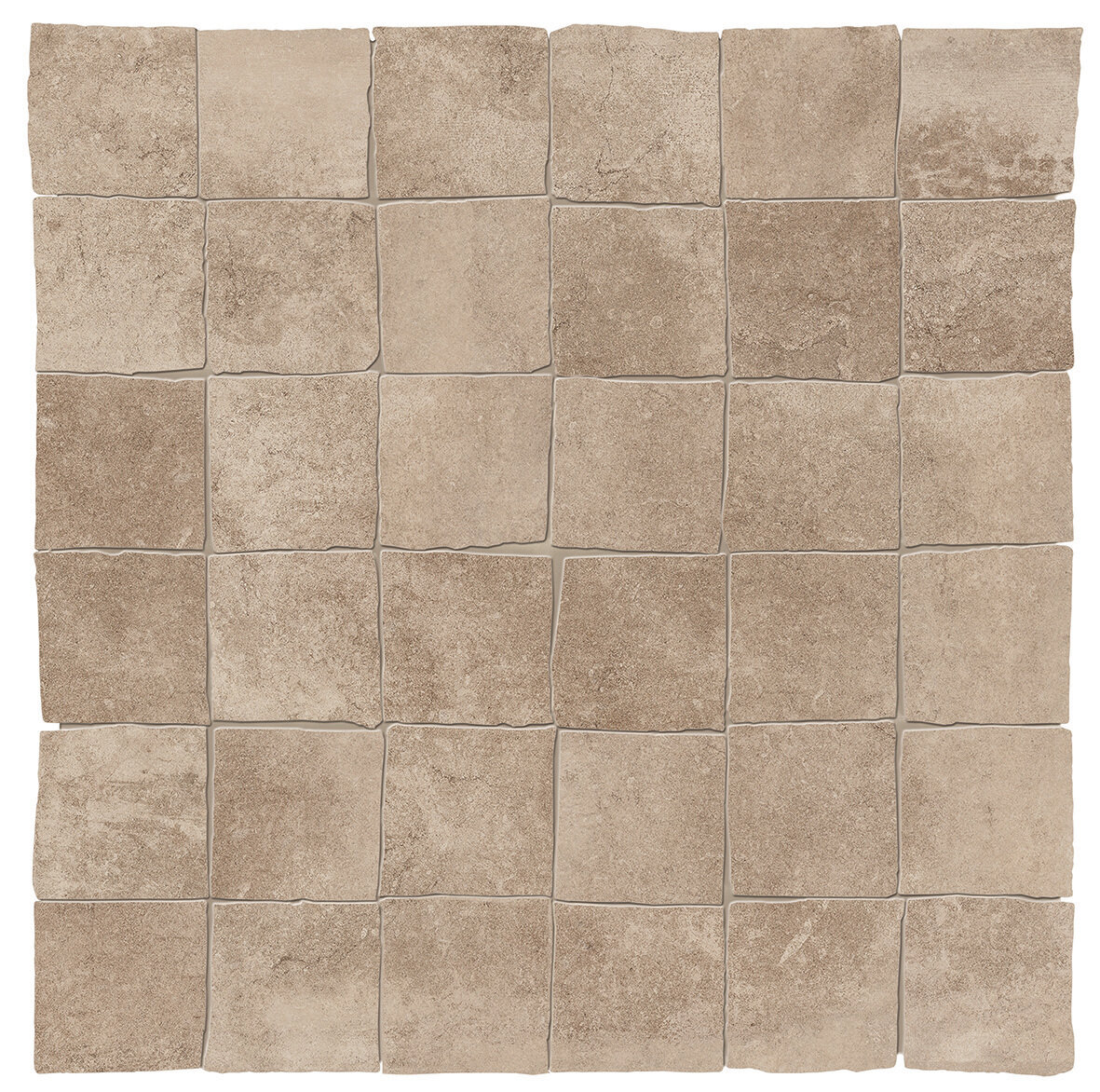 Мозаика облицовочная керамогранит Emilceramica Petra Z304P6R Mosaico Petra NUT Naturale ( м2)