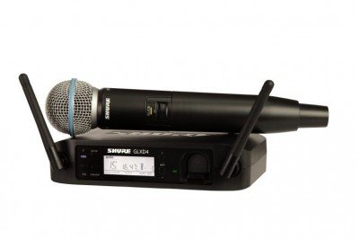 SHURE GLXD24E/B58 Z2 2.4 GHz цифровая вокальная радиосистема с капсюлем динамического микрофона BETA 58