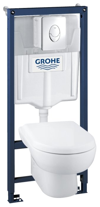 Унитаз с инсталляцией подвесной Grohe Solido 39191000 с горизонтальным выпуском