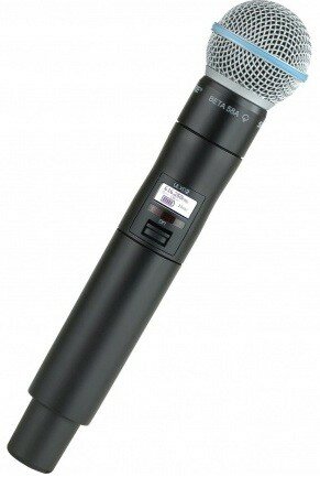 Shure ULXD2/B58 G51 (470-534 МГц) ручной передатчик с капсюлем Beta 58, рабочие частоты 470 - 534 МГц