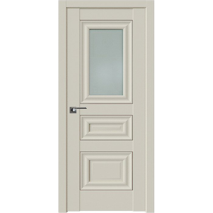 Дверь Межкомнатная деревянная, Профиль Дорс 26U Магнолия сатинат - со стеклом