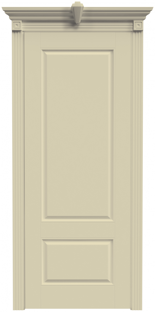 Межкомнатные двери Ульяновские двери Дверь Аккорд А15 Слоновая кость ПГ Комплект