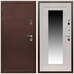 Входные двери для квартир Дверь входная Армада Престиж 2 Антик медь / МДФ 16 мм ФЛЗ-120 Дуб беленый