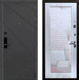 Дверь входная (стальная, металлическая) Баяр 1 Пастораль quot;Сандал белыйquot; с биометрическим замком (электронный, отпирание по отпечатку пальца)