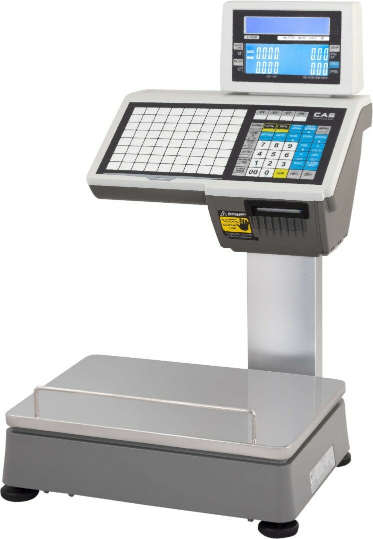 Весы торговые с печатью этикеток CAS CL-5000-30D (TCP/IP)