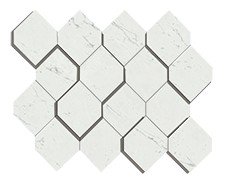 Atlas Concorde Marvel Carrara Pure Mosaico Esagono 3D керамогранит (35,3 x 28,2 см) (AS4A)