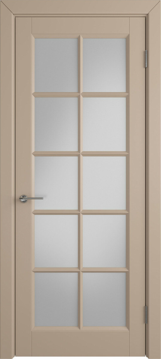 Межкомнатная дверь ВФД серия Glanta модель Latte White Cloud
