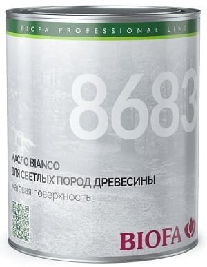 8683 Bianco Масло для светлых пород древесины BIOFA (Биофа) - 10 л, Производитель: Biofa