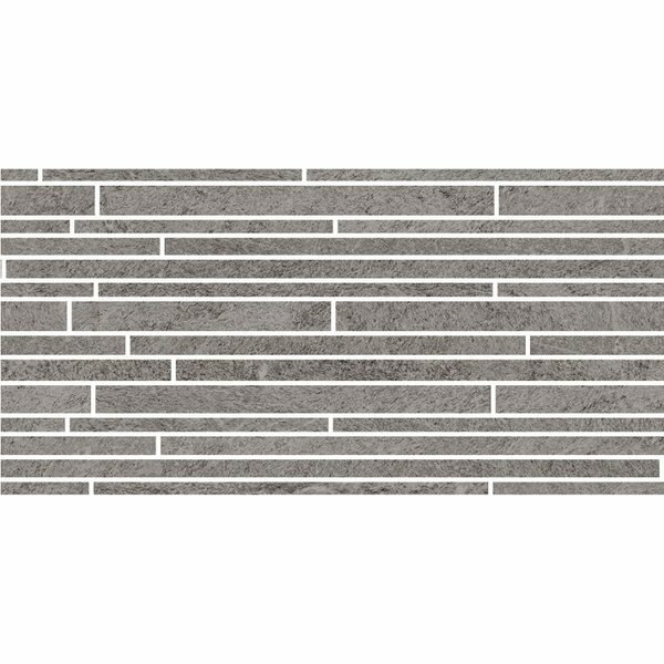 Мозаика Marazzi Italy Mystone Quarzite Platinum Muretto M0QA 30x60 матовая