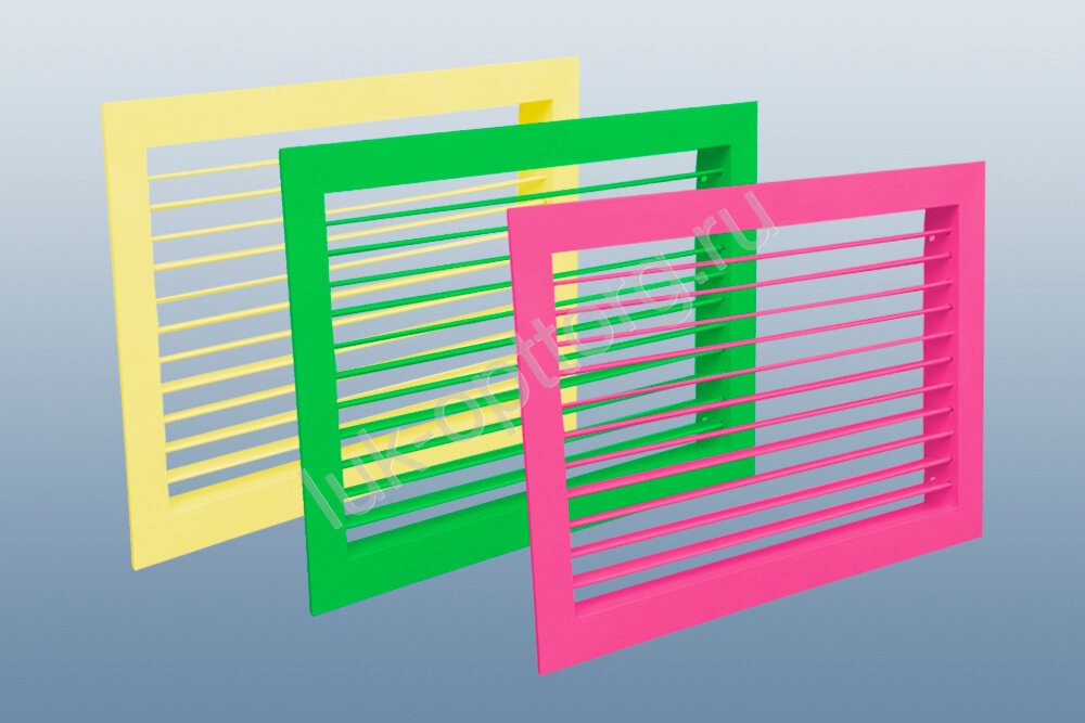 Регулируемая вентиляционная решетка однорядная РАГ (цветная) 1700 * 750 (Ш * В)
