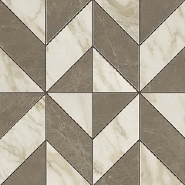 AEPU Мозаика MARVEL EDGE COLLECTION Gris-Calacatta Mosaico Cubes Lapp 35x35