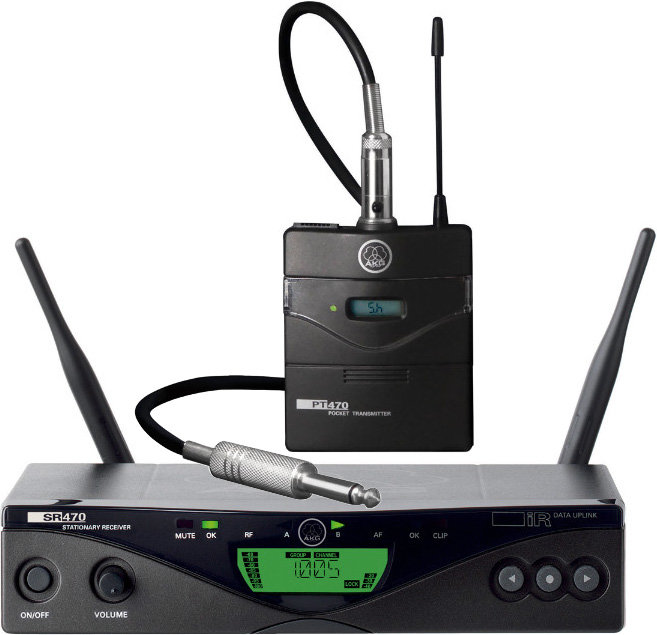 AKG WMS470 INSTR SET BD9 инструментальная радиосистема с приёмником SR470 и портативным передатчиком, в комплекте гитарный шнур (600.0 – 605.9 MHz  614.1 – 630.5 MHz)